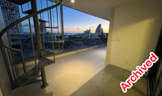 Two bedroom top floor apartment with pool and jacuzzi for rent in Mouttagiaka 