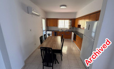 Spacious three bedroom apartment for rent in Kapsalos 